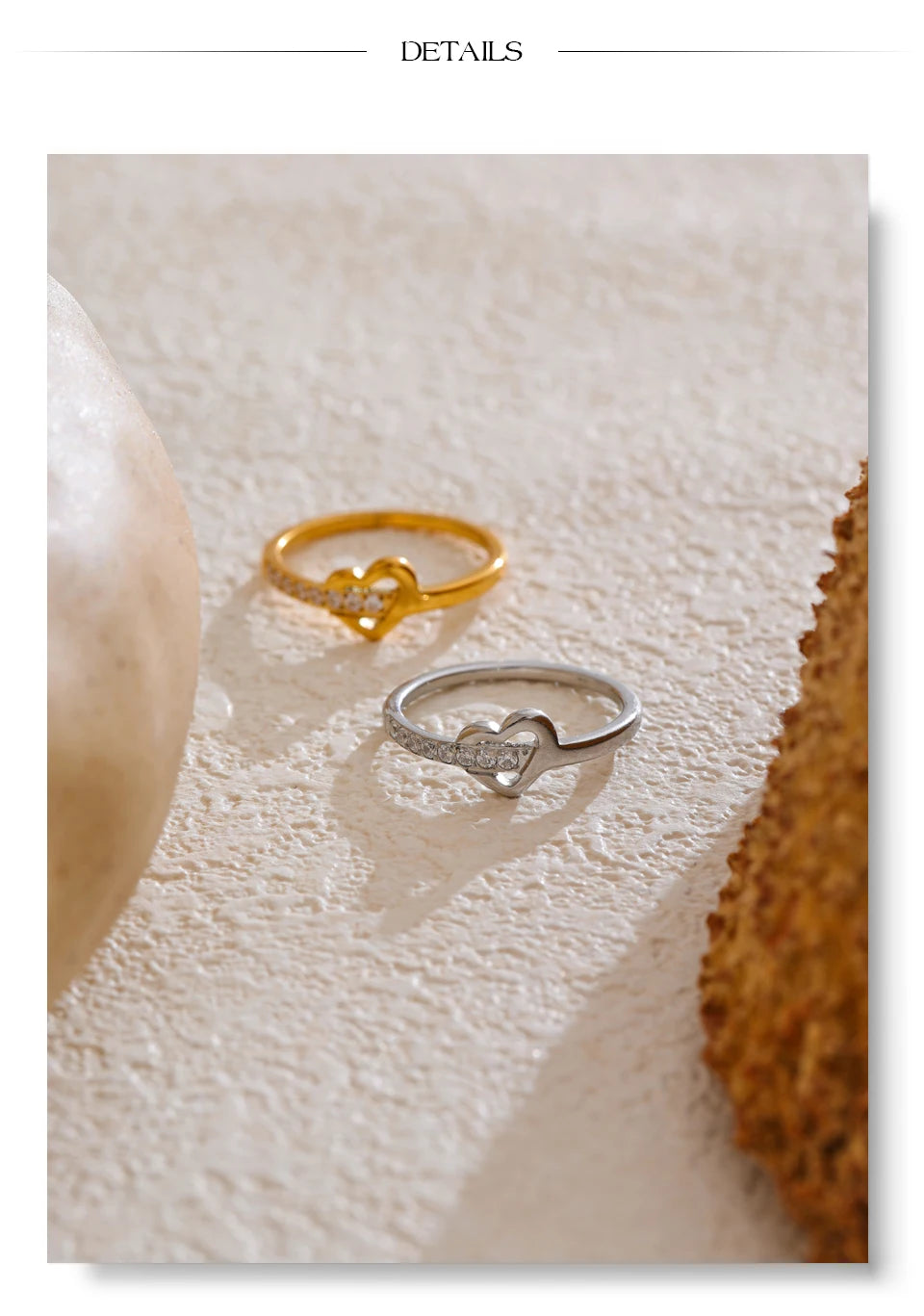 Crystal Heart Ring