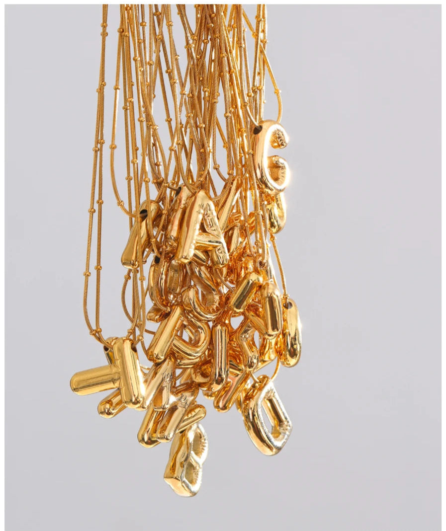 Modern Alphabet Pendant