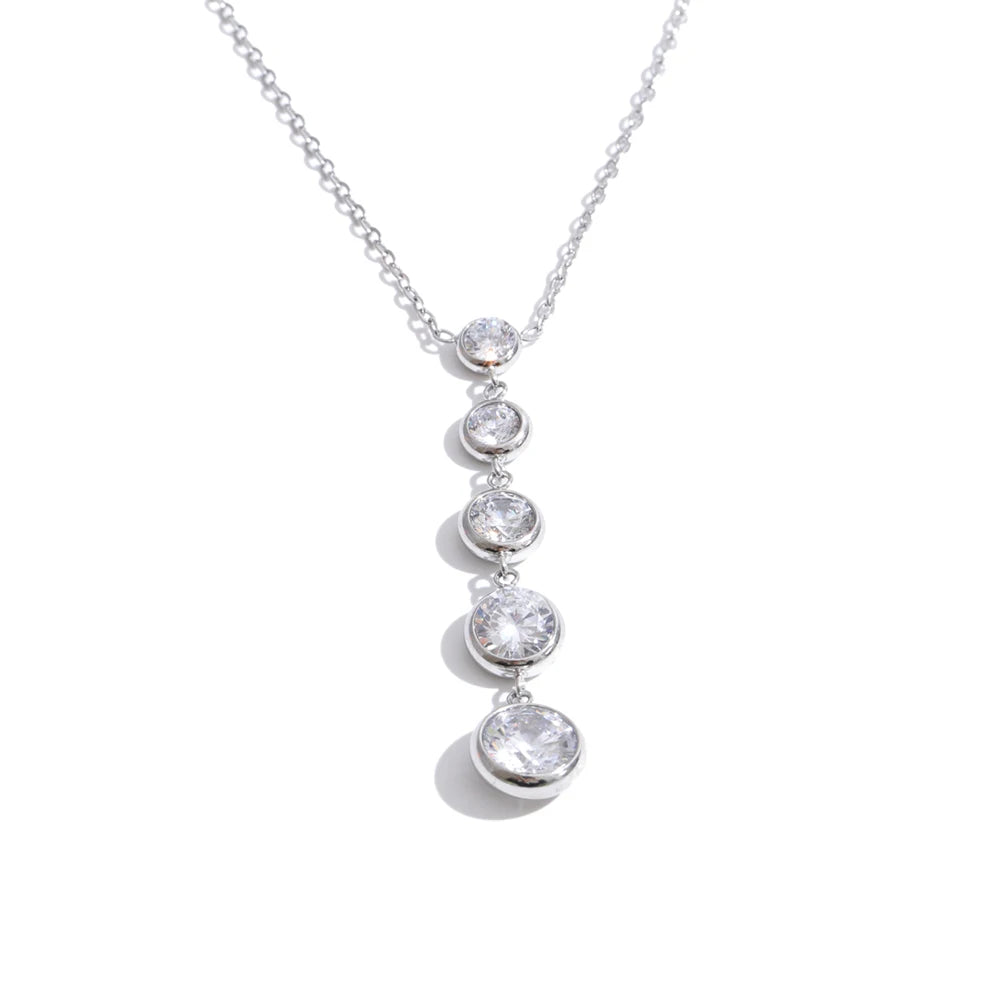 Diamond Drop Pendant Neckla