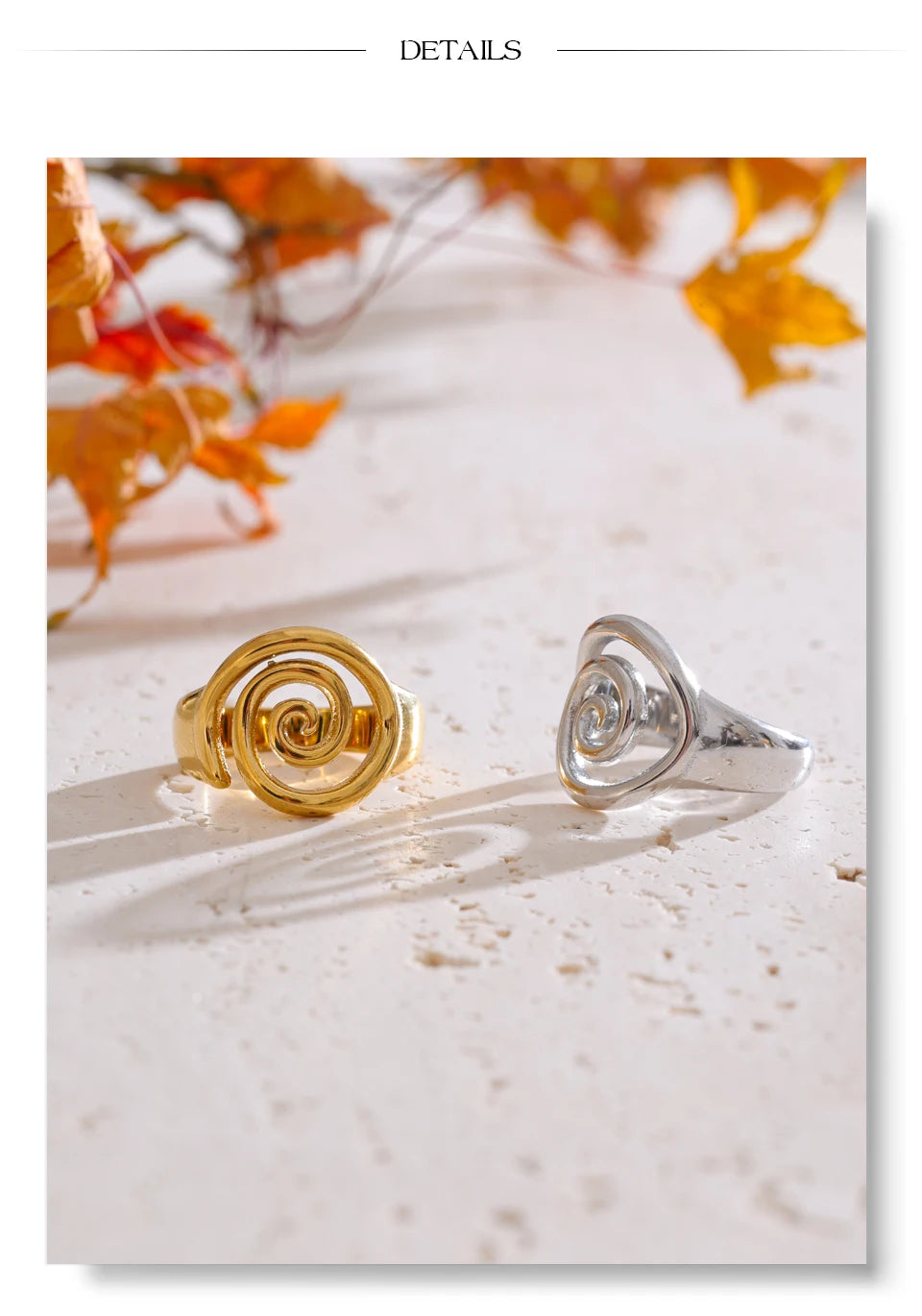 The Golden Swirl Ring