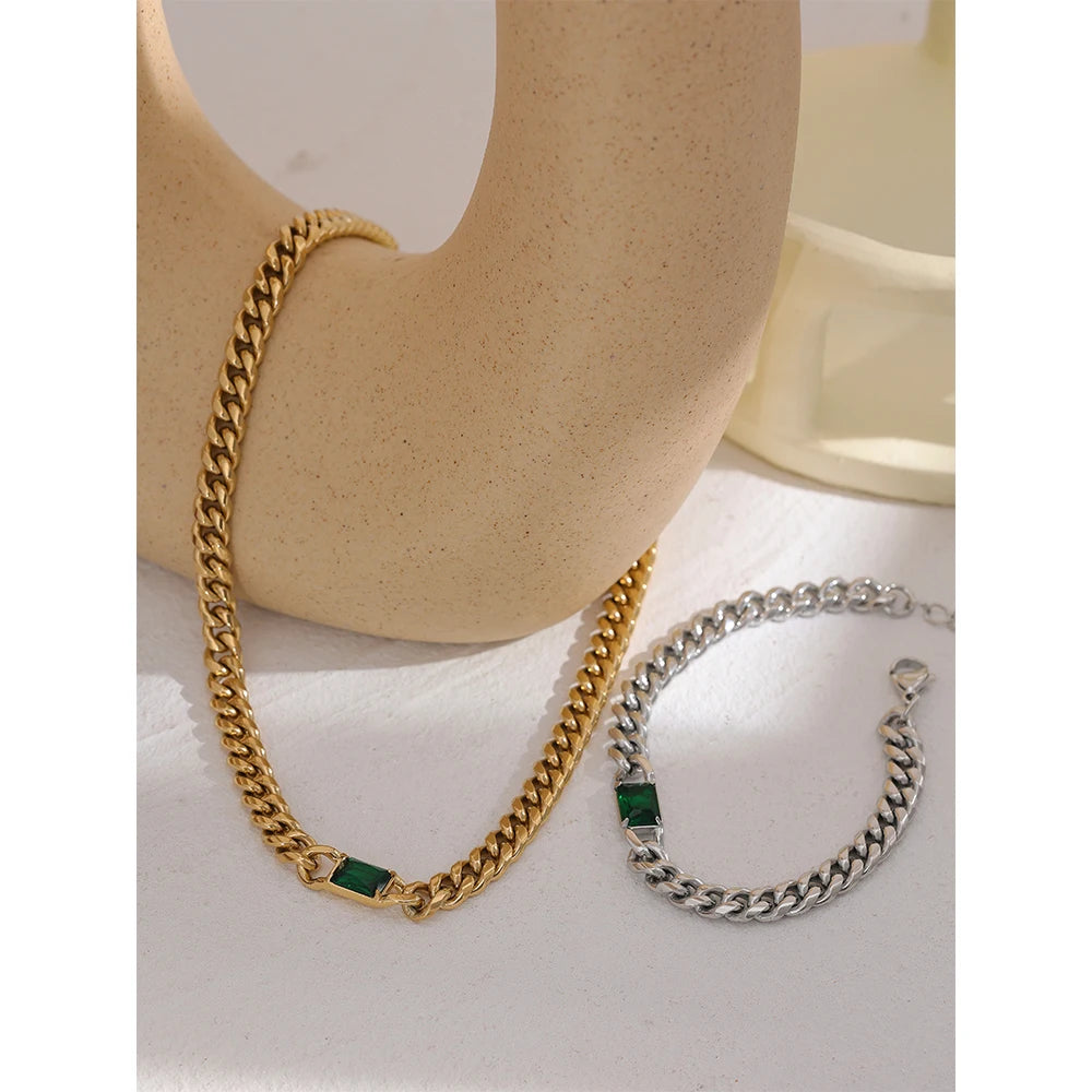 Gold-Plated Chic Chain Set