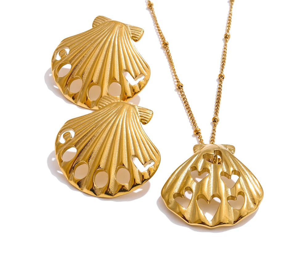 Golden Seashell Duo Set