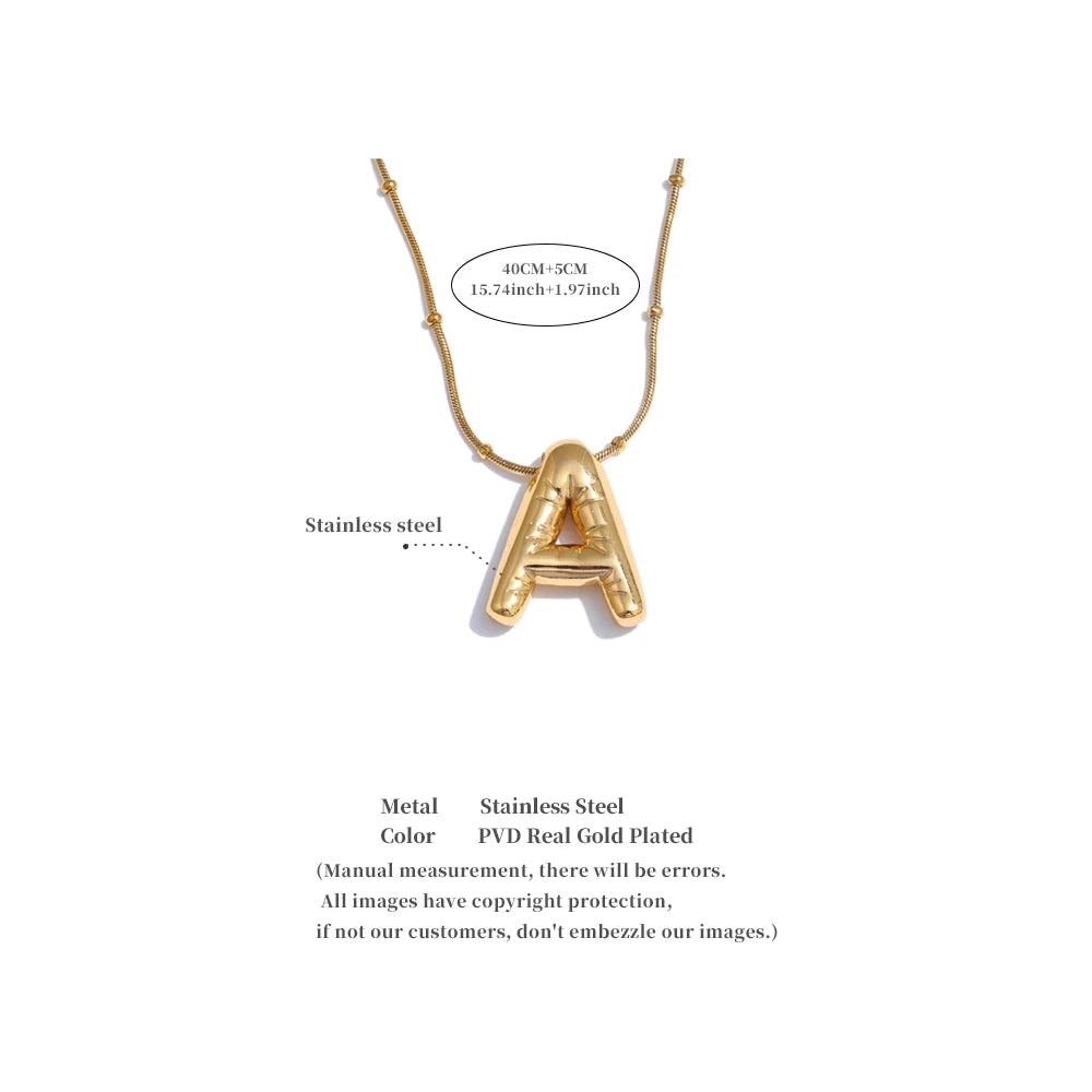 Modern Alphabet Pendant
