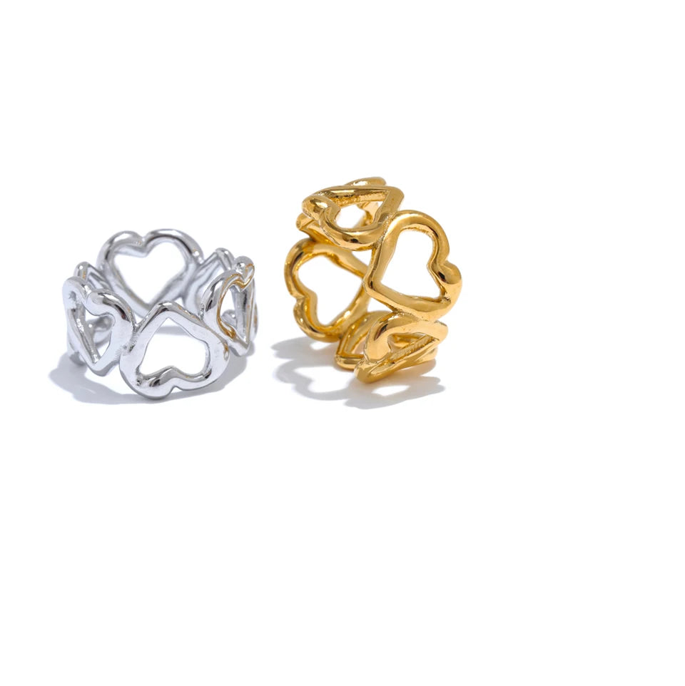 Sculpted Ribbon Statement Ring