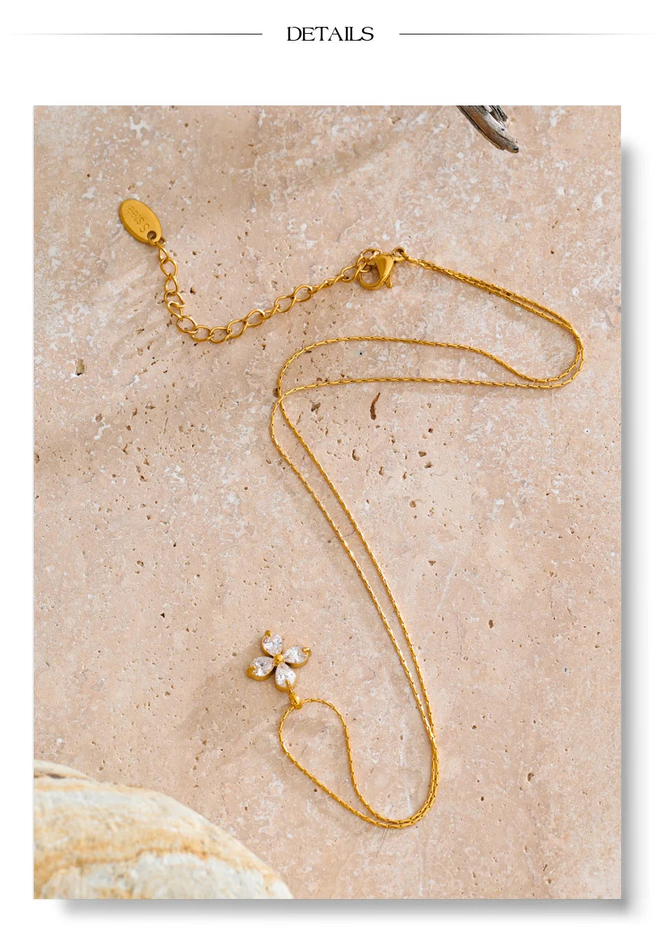 Lucky Clover Crystal Necklace