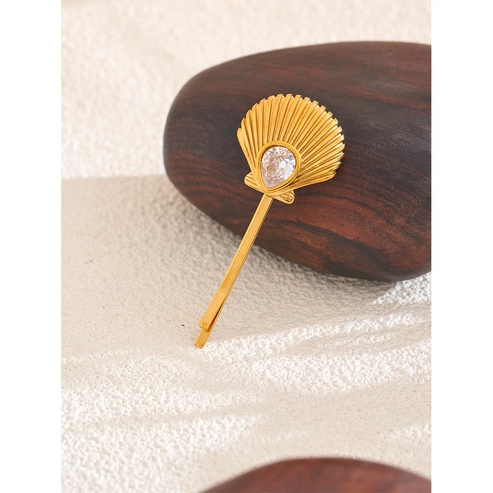 Pearl Shell Hair Clip