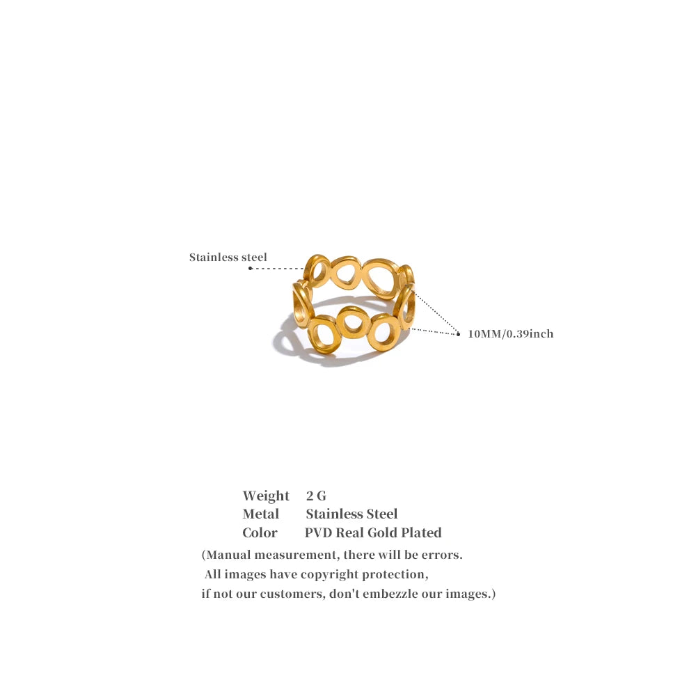 Sculpted Circle Ring