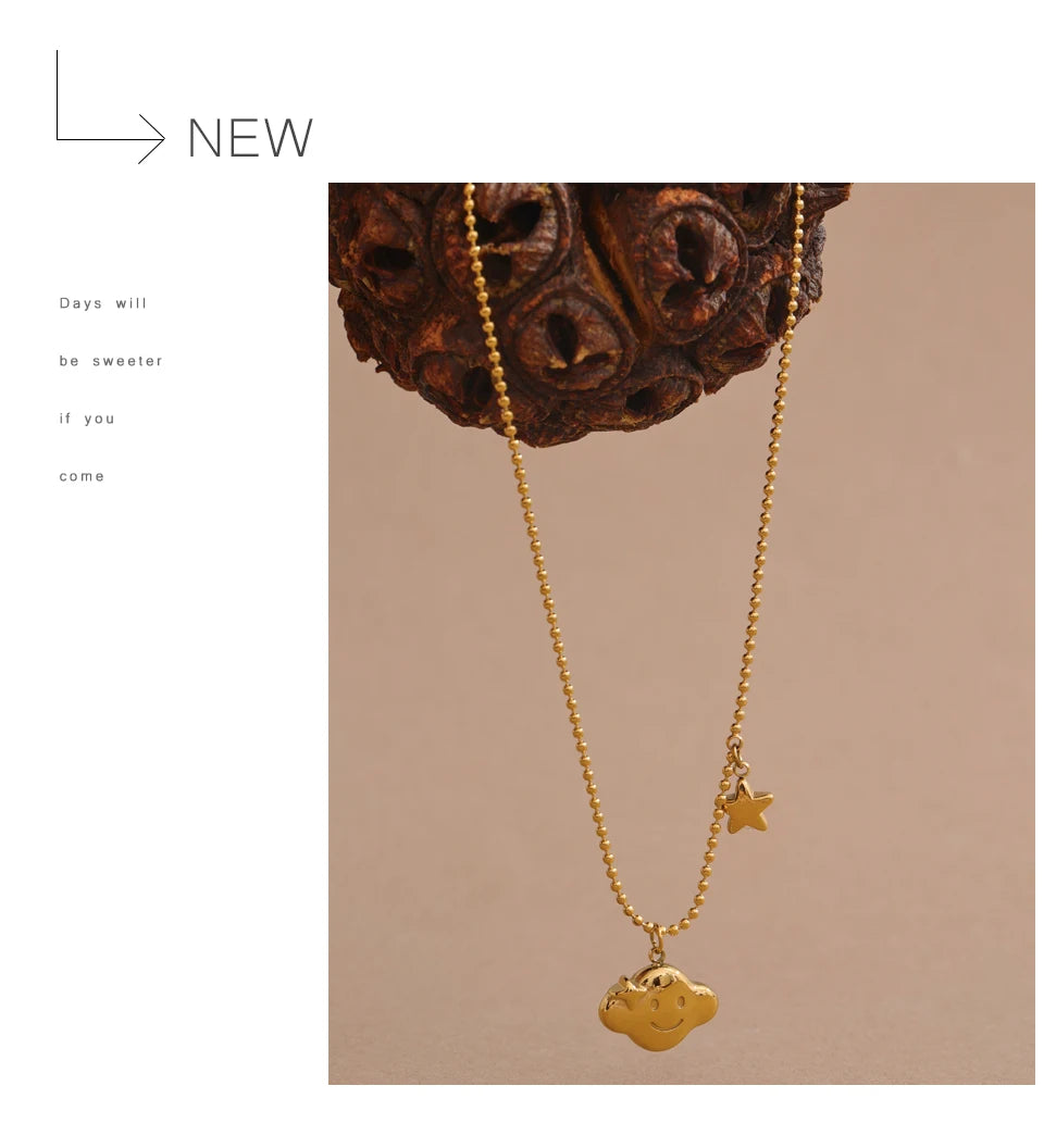 Cloud & Star Necklace