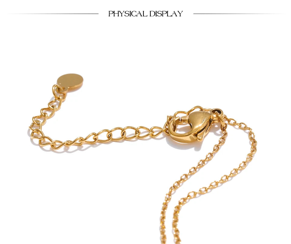 Crescent Moon & Crystal Necklace