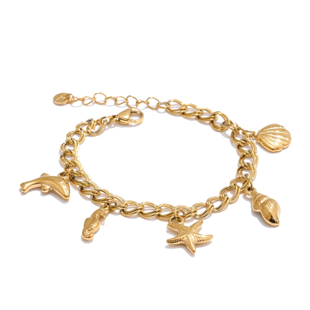 Celestial Charm Bracelet & Necklace Set