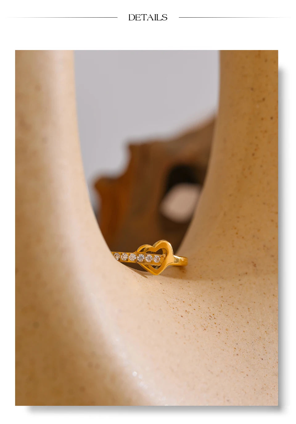 Crystal Heart Ring