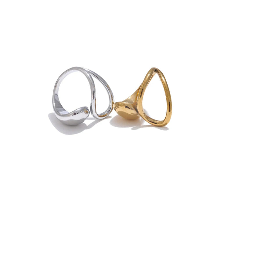 Spiral Sphere Accent Ring