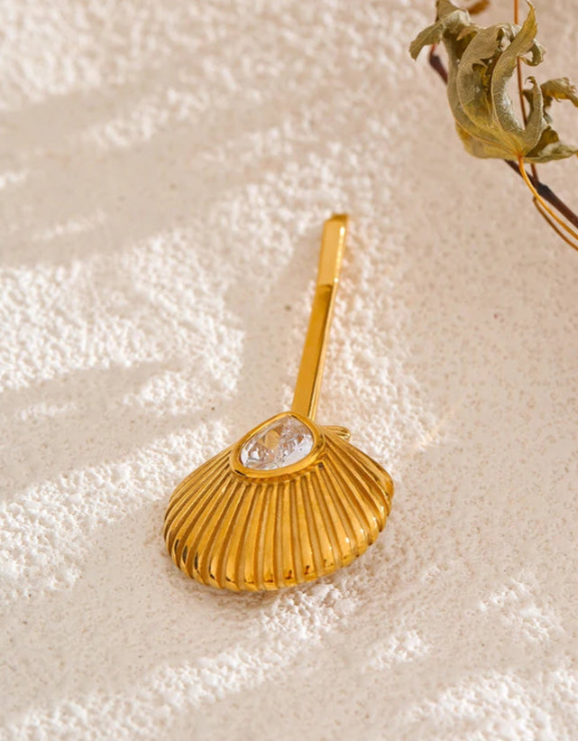Pearl Shell Hair Clip