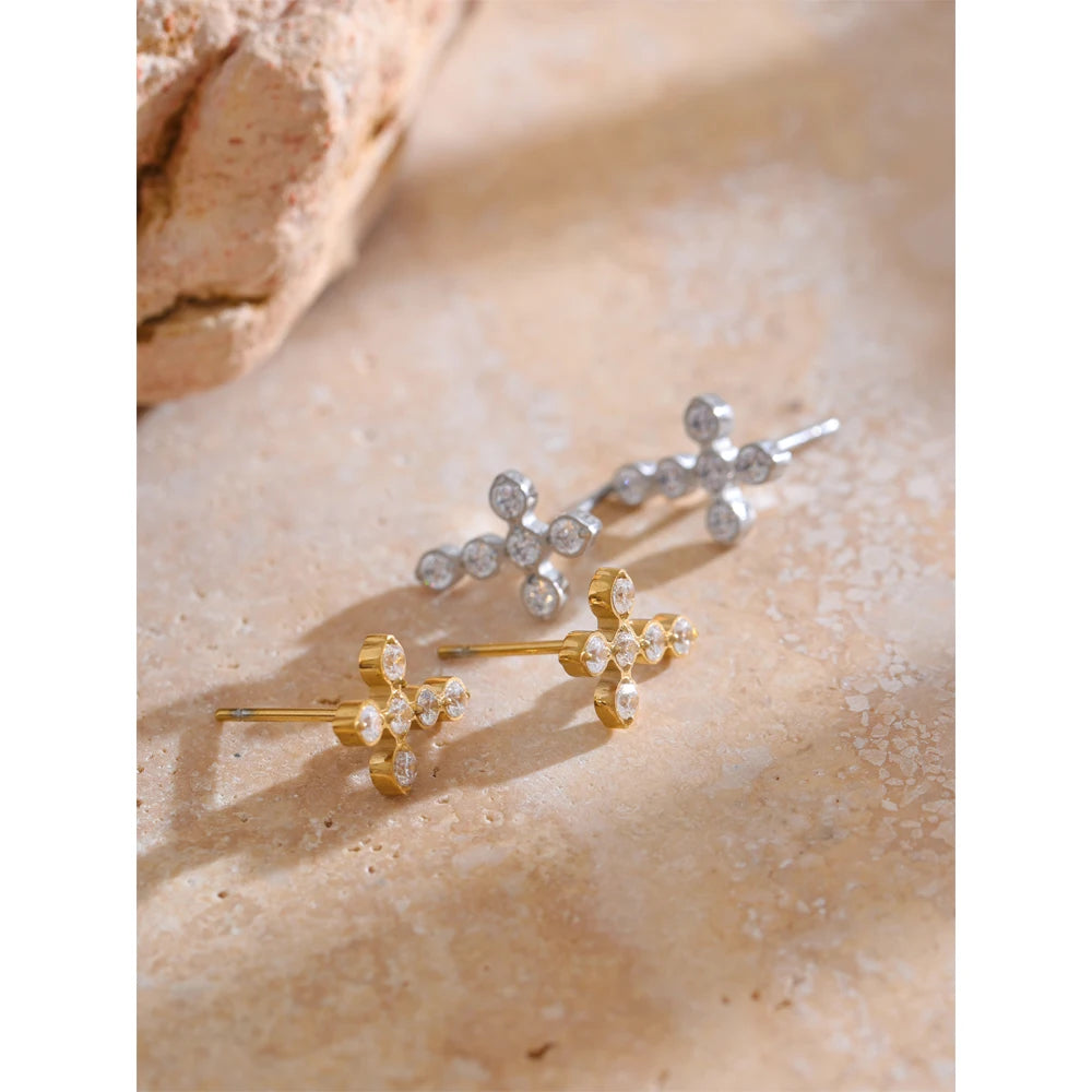 Divine Cross Studs