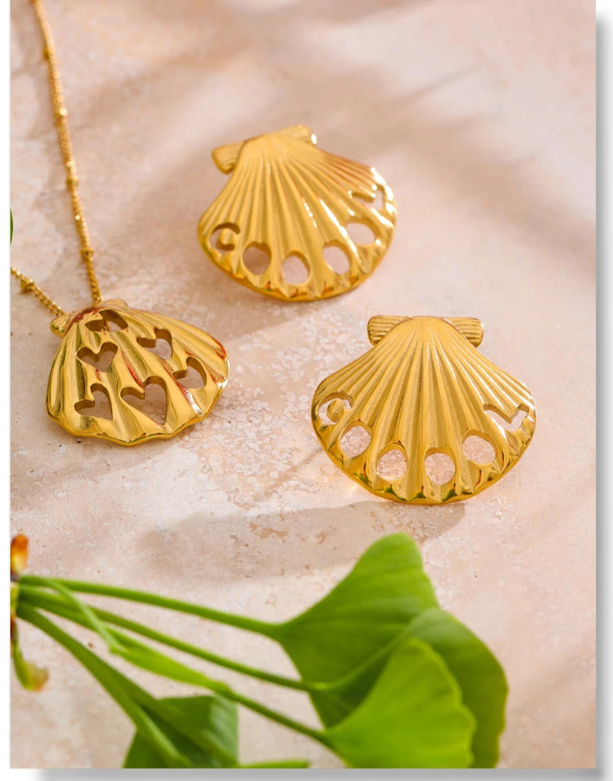 Golden Seashell Duo Set