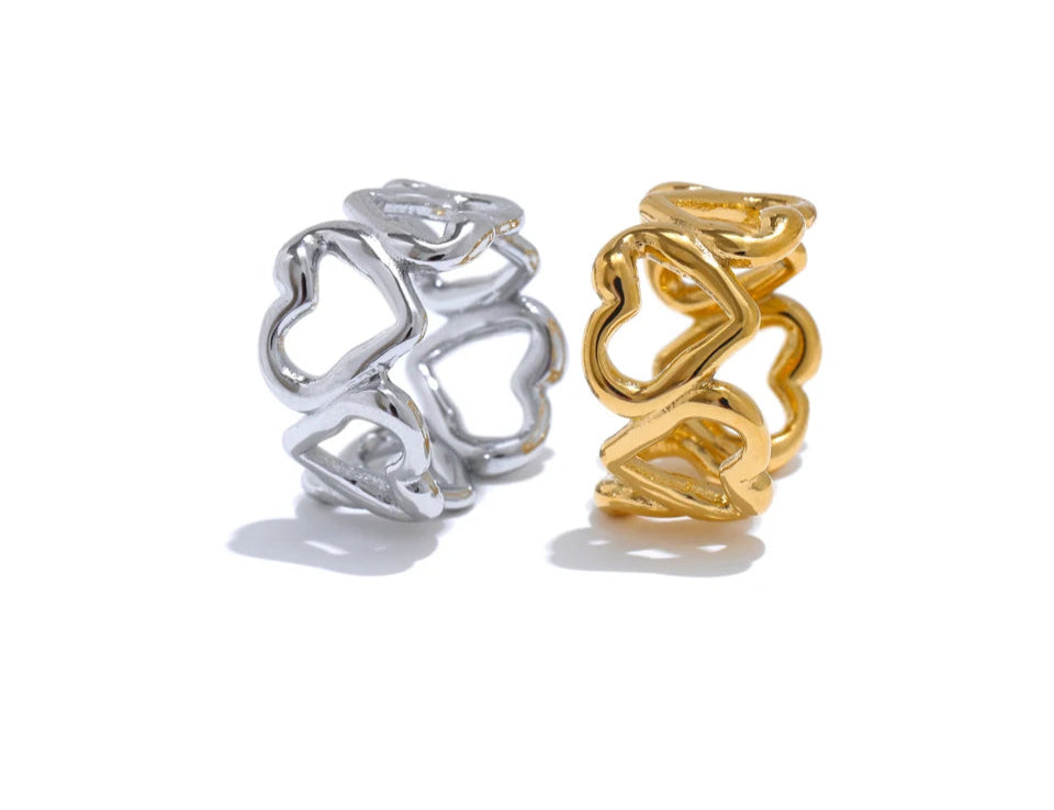 Sculpted Ribbon Statement Ring