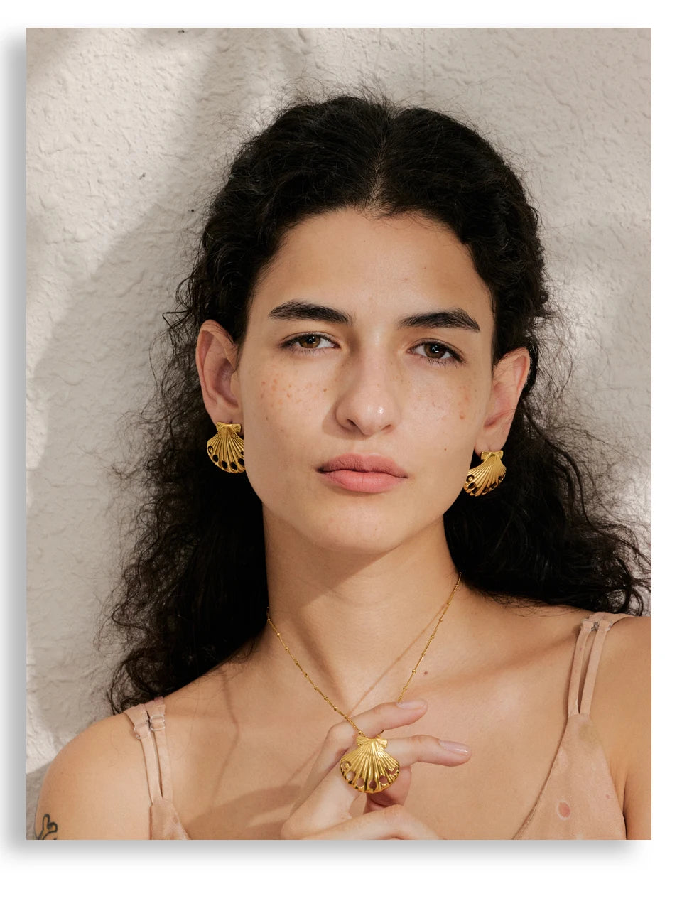 Golden Seashell Duo Set
