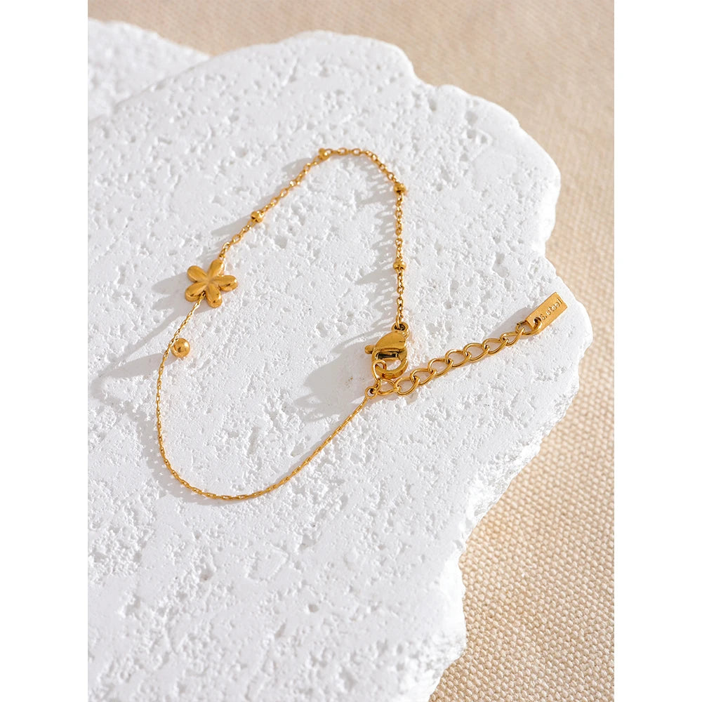 Floral Charm Bracelet