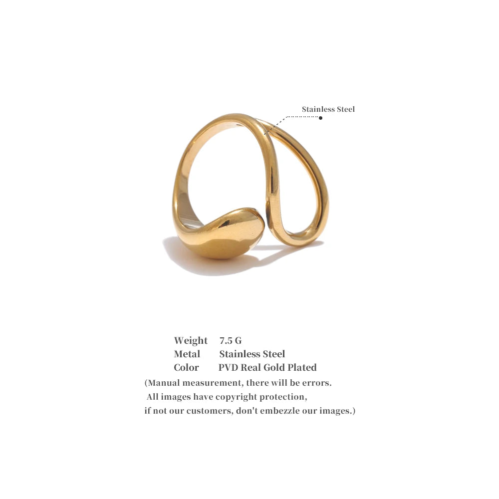 Spiral Sphere Accent Ring