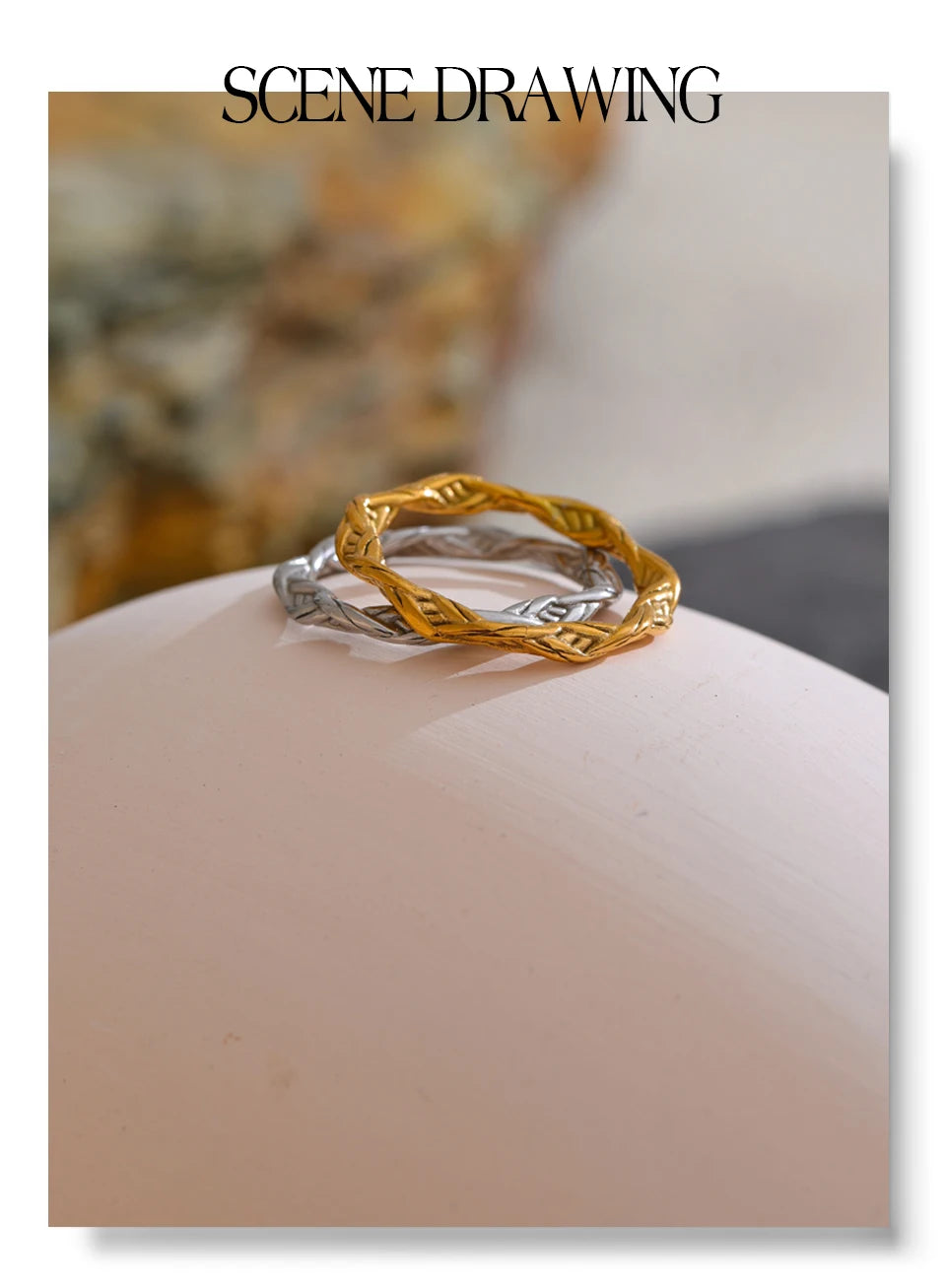 Modern Gold Edge Ring