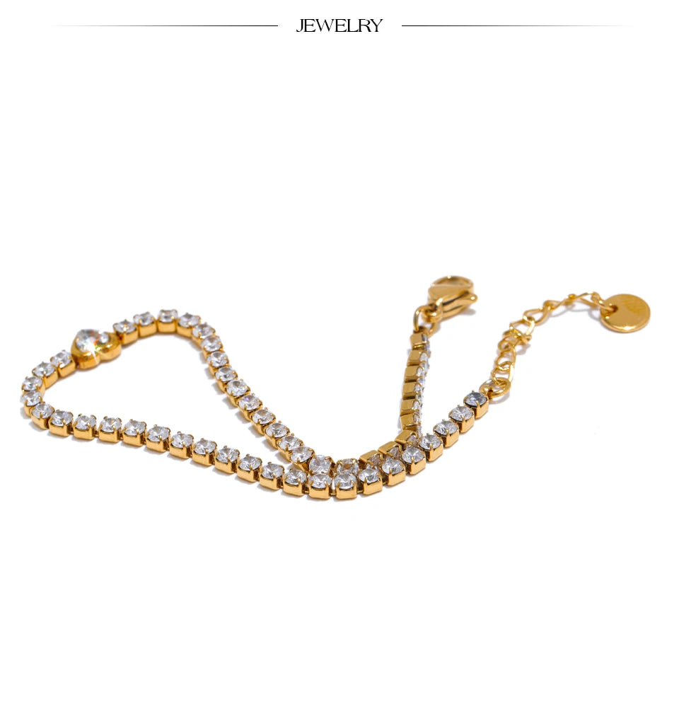 Crystal Heart Bracelet