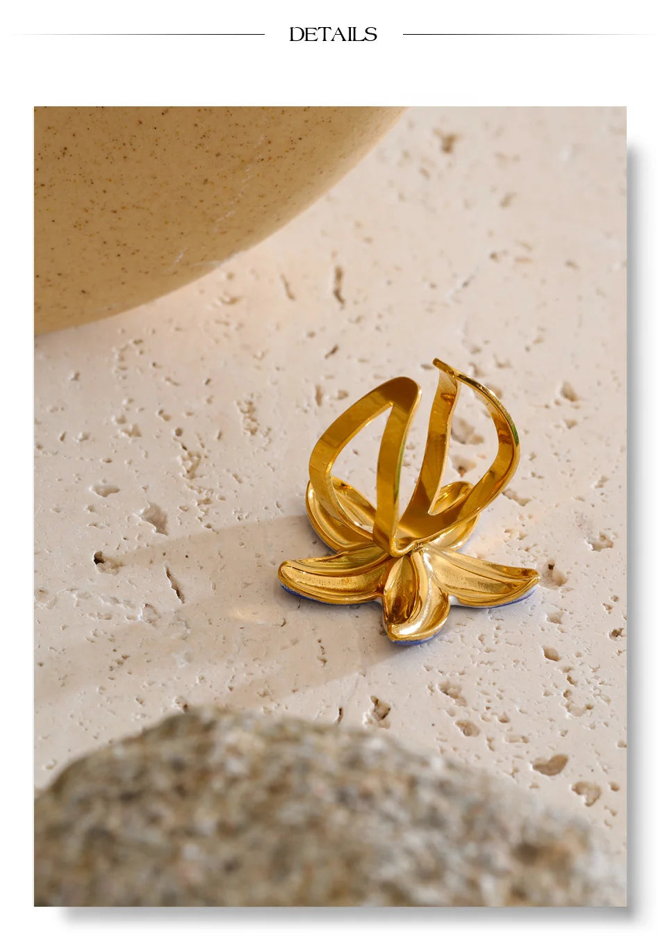 Blue Blossom Statement Ring