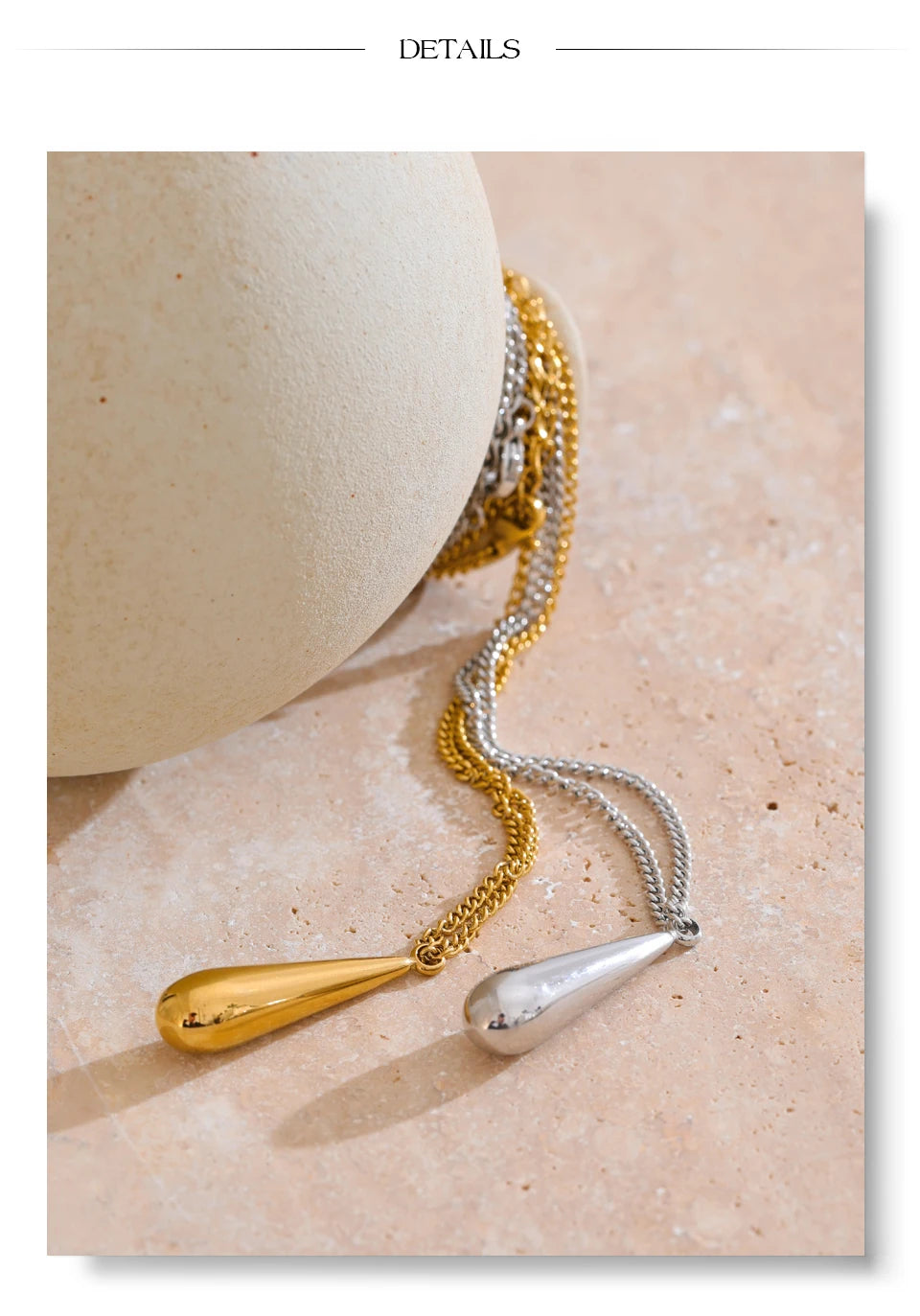 Teardrop Pendant Necklace