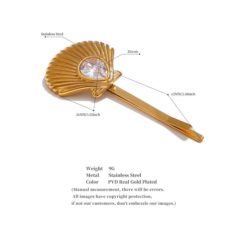 Pearl Shell Hair Clip