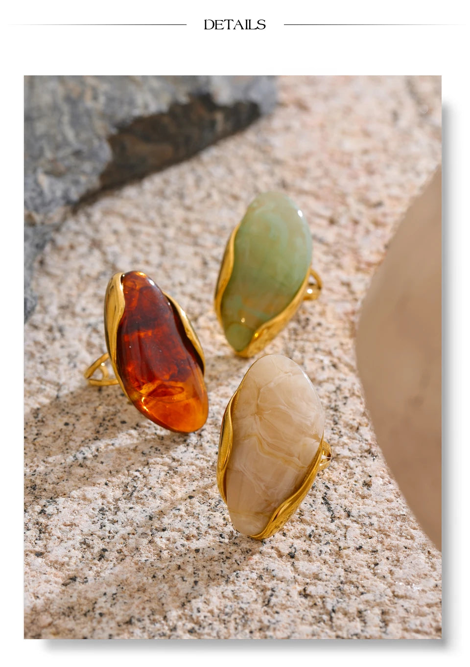 Natural Gemstone Rings