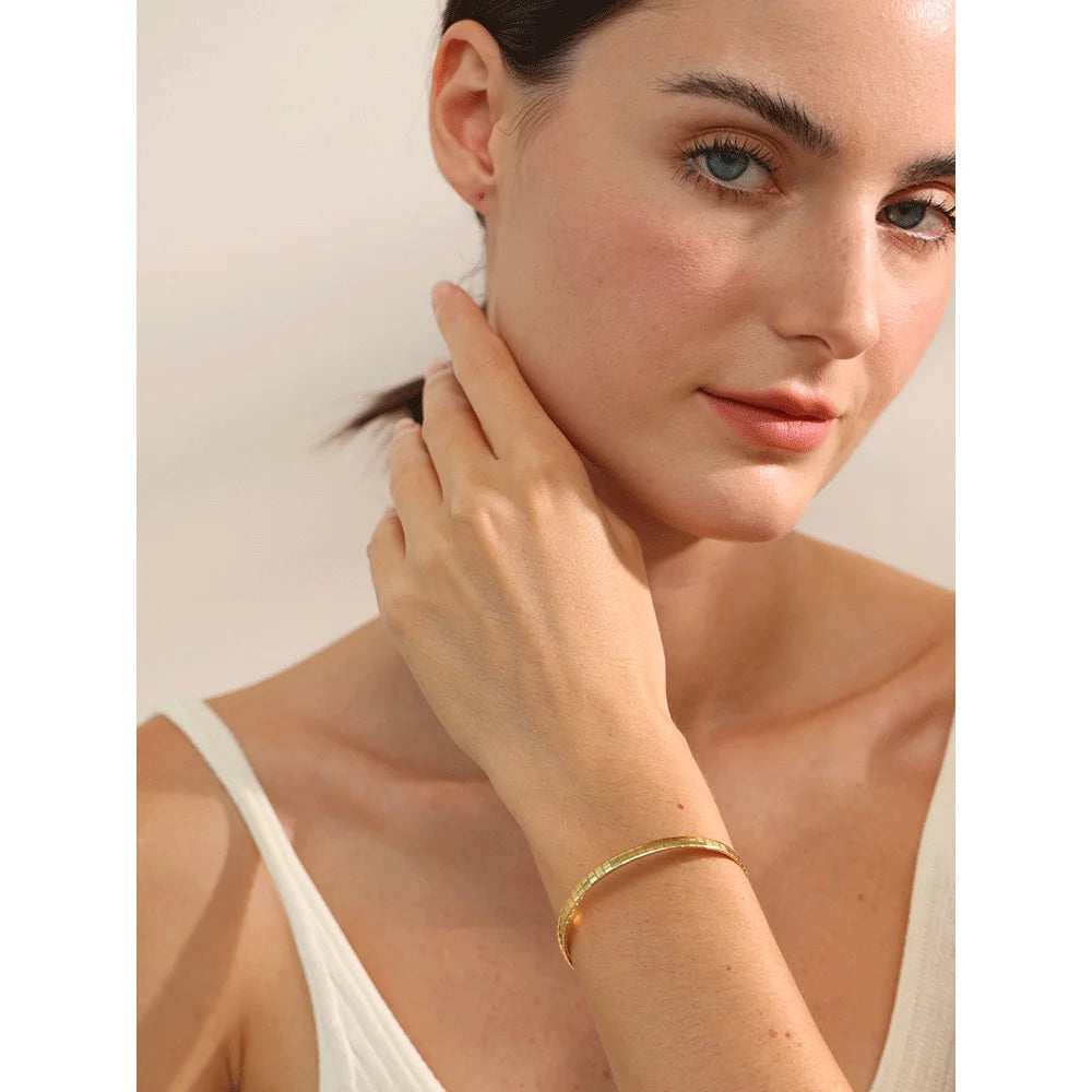 Geometric Gold Bracelet