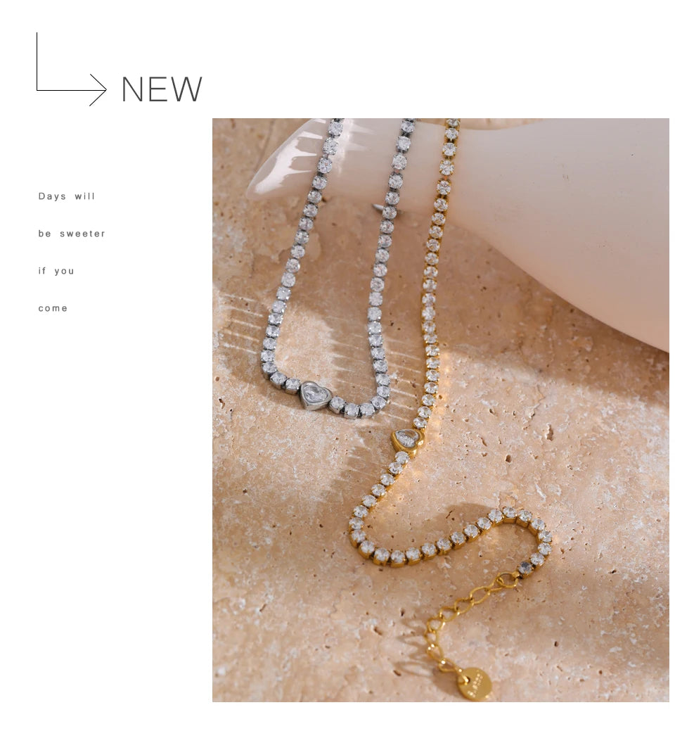 Crystal Heart Bracelet