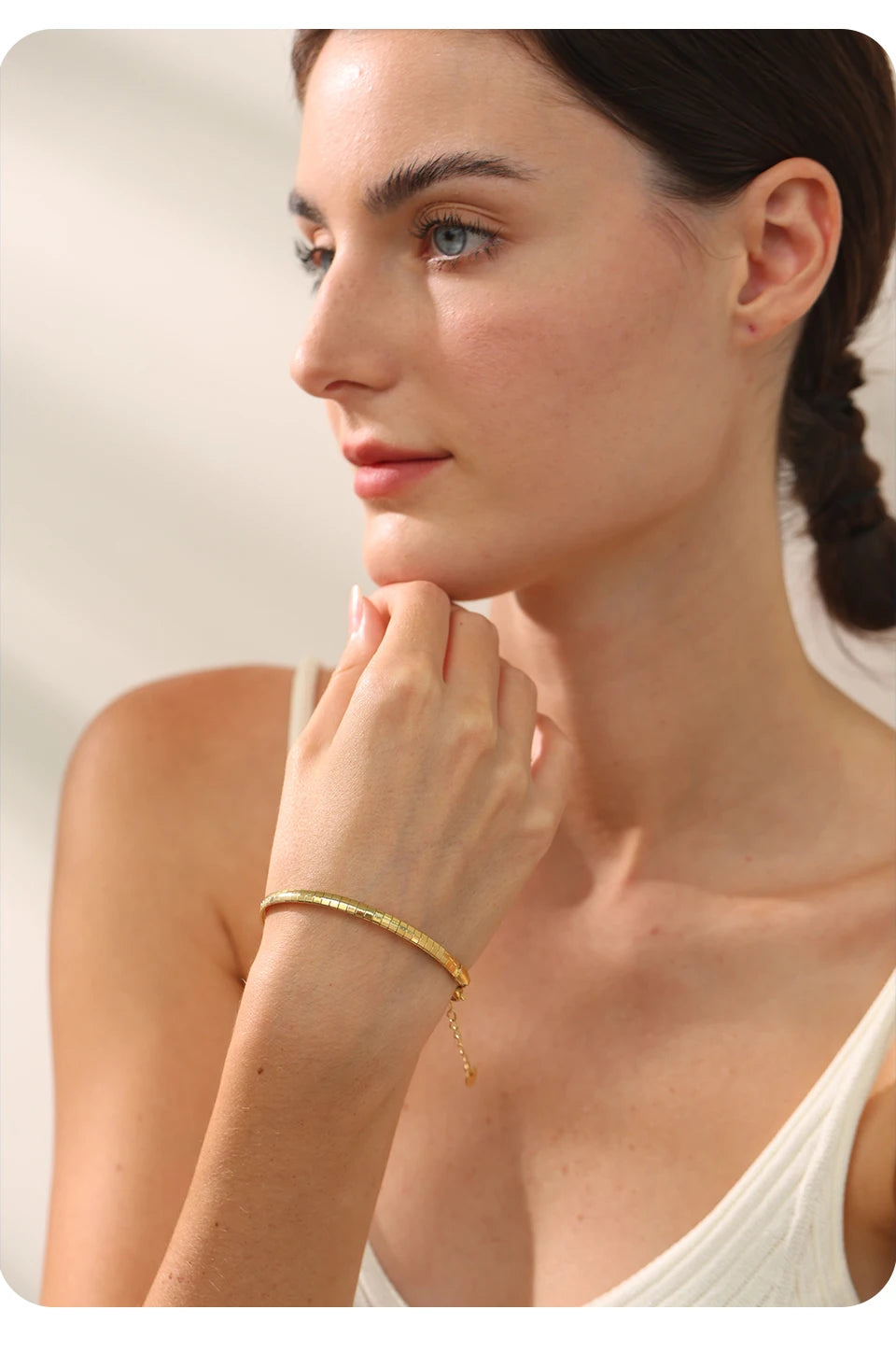 Geometric Gold Bracelet