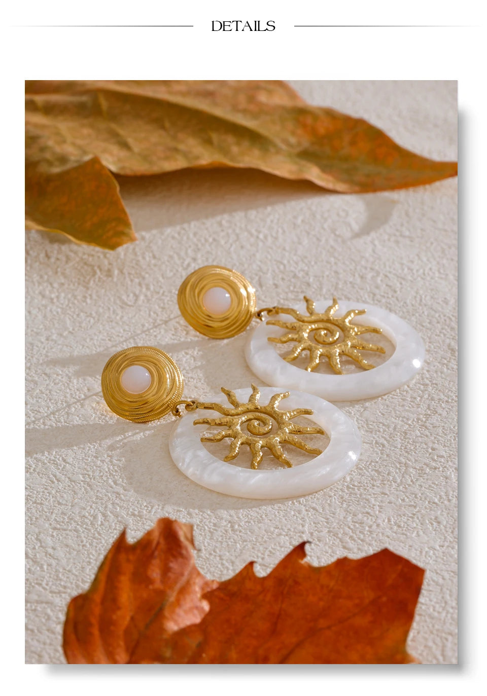 Sun & Pearl Earrings