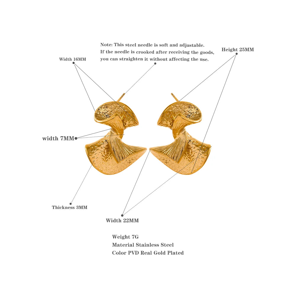 Abstract Fan Earrings