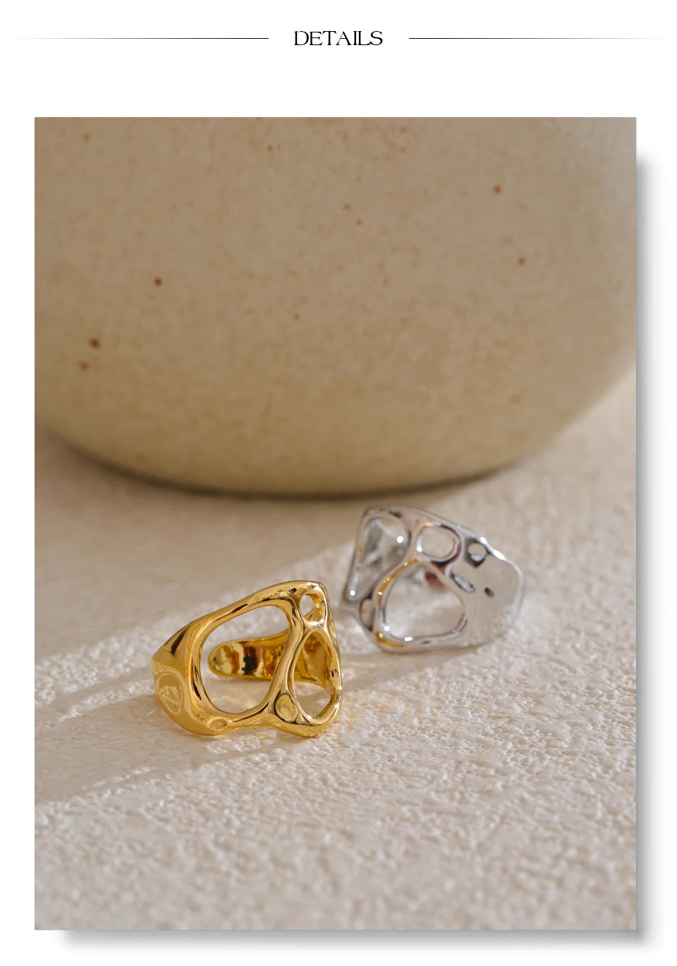 Organic Open Gold Ring