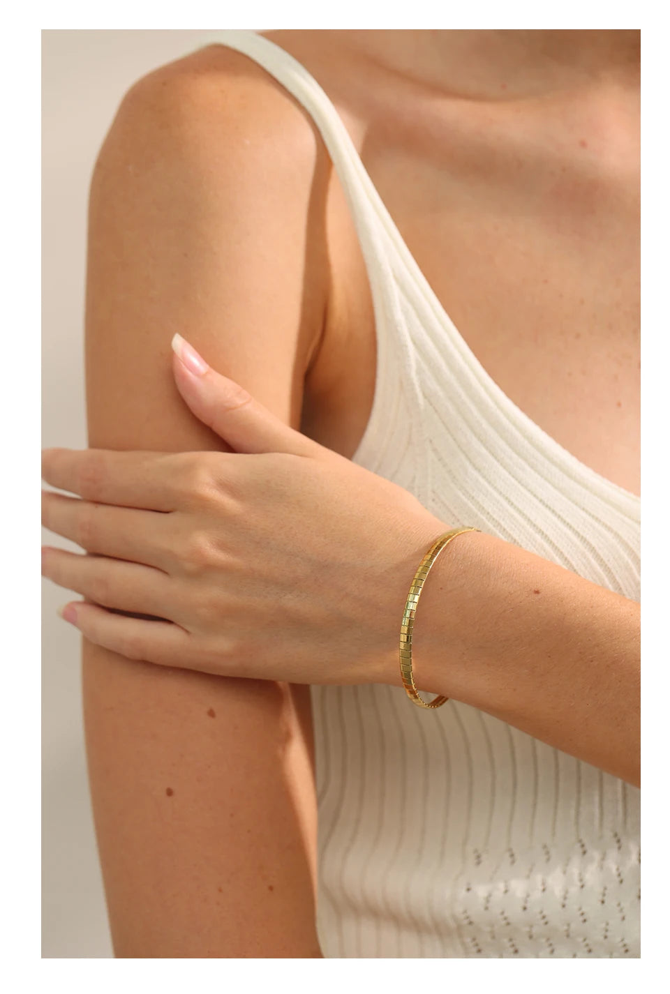 Geometric Gold Bracelet
