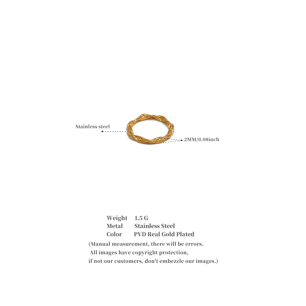 Modern Gold Edge Ring