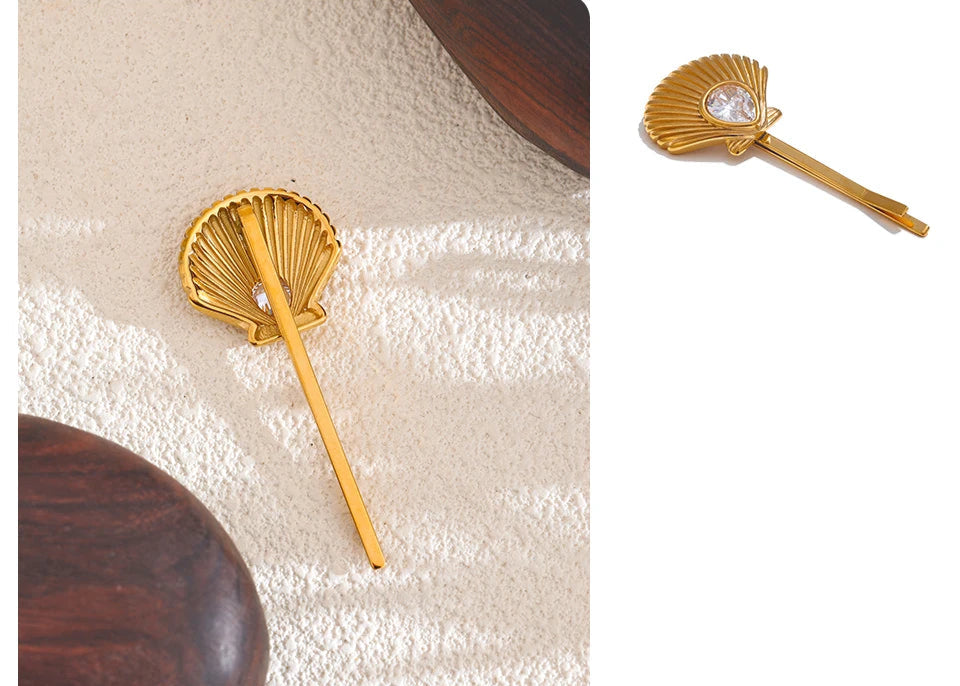 Pearl Shell Hair Clip