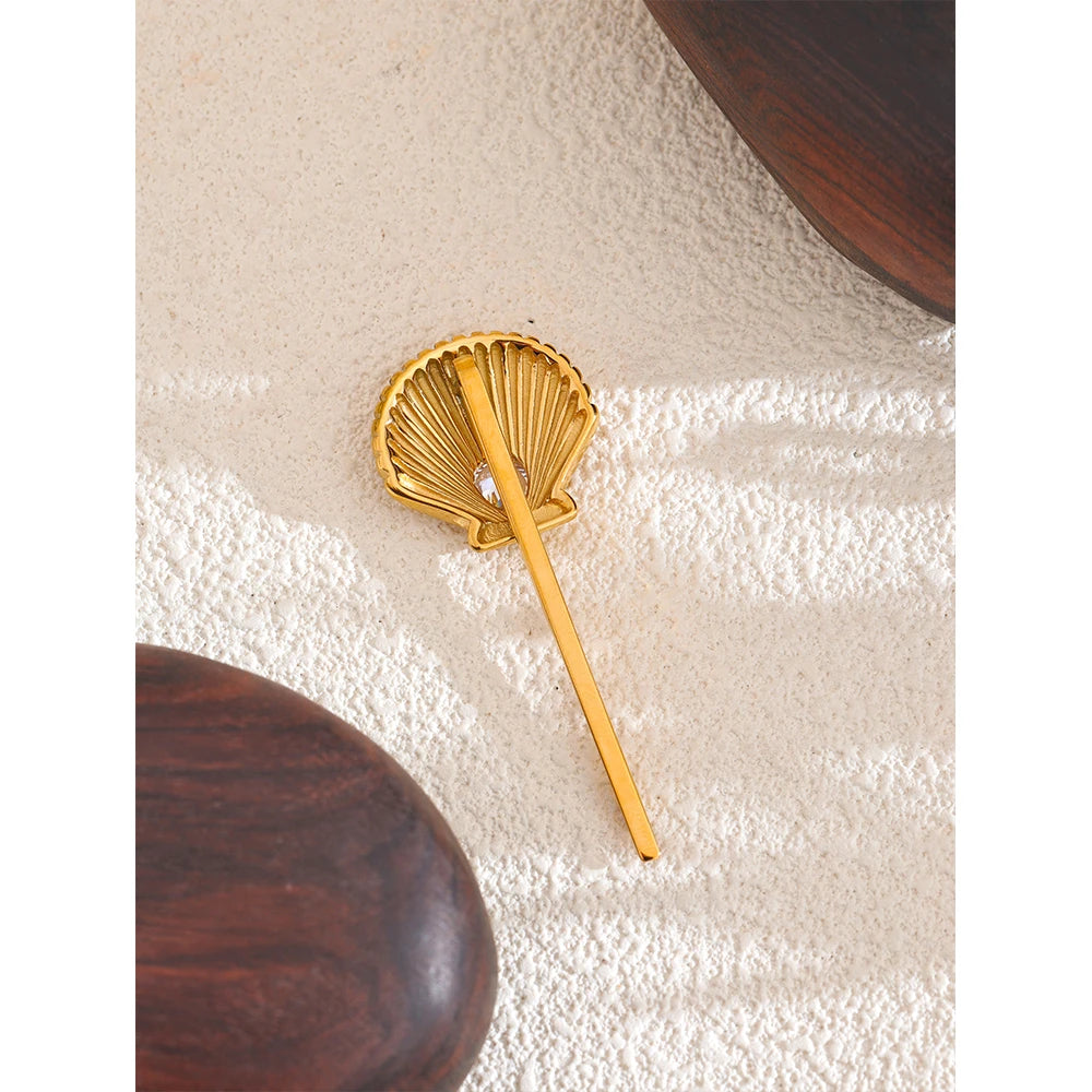 Pearl Shell Hair Clip
