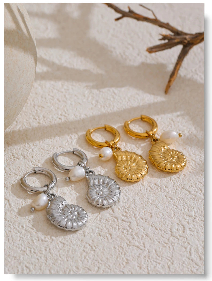 Seashell Charm Earrings Collection