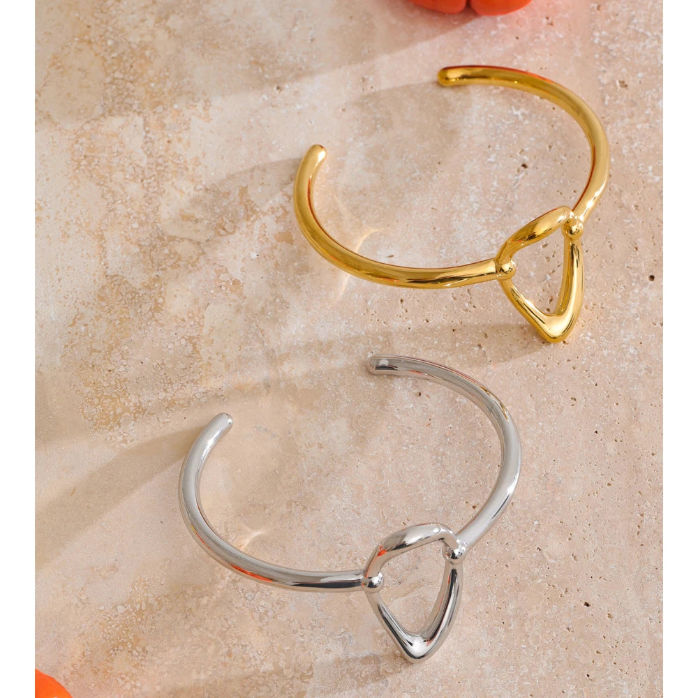 Geo Grace Open Bangle