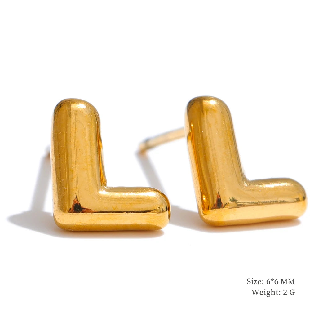 Bold Initial Studs