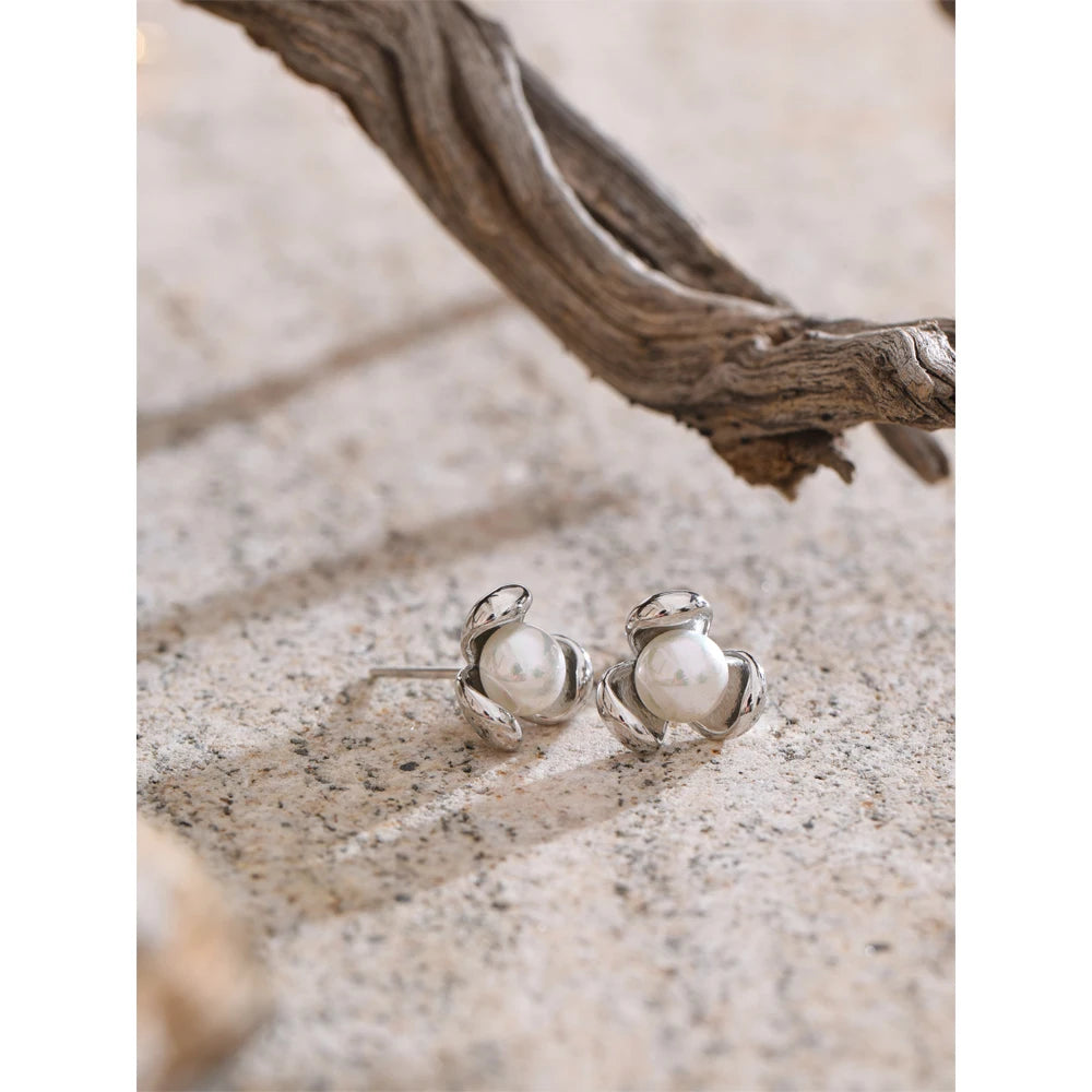 Pearl Embrace Studs