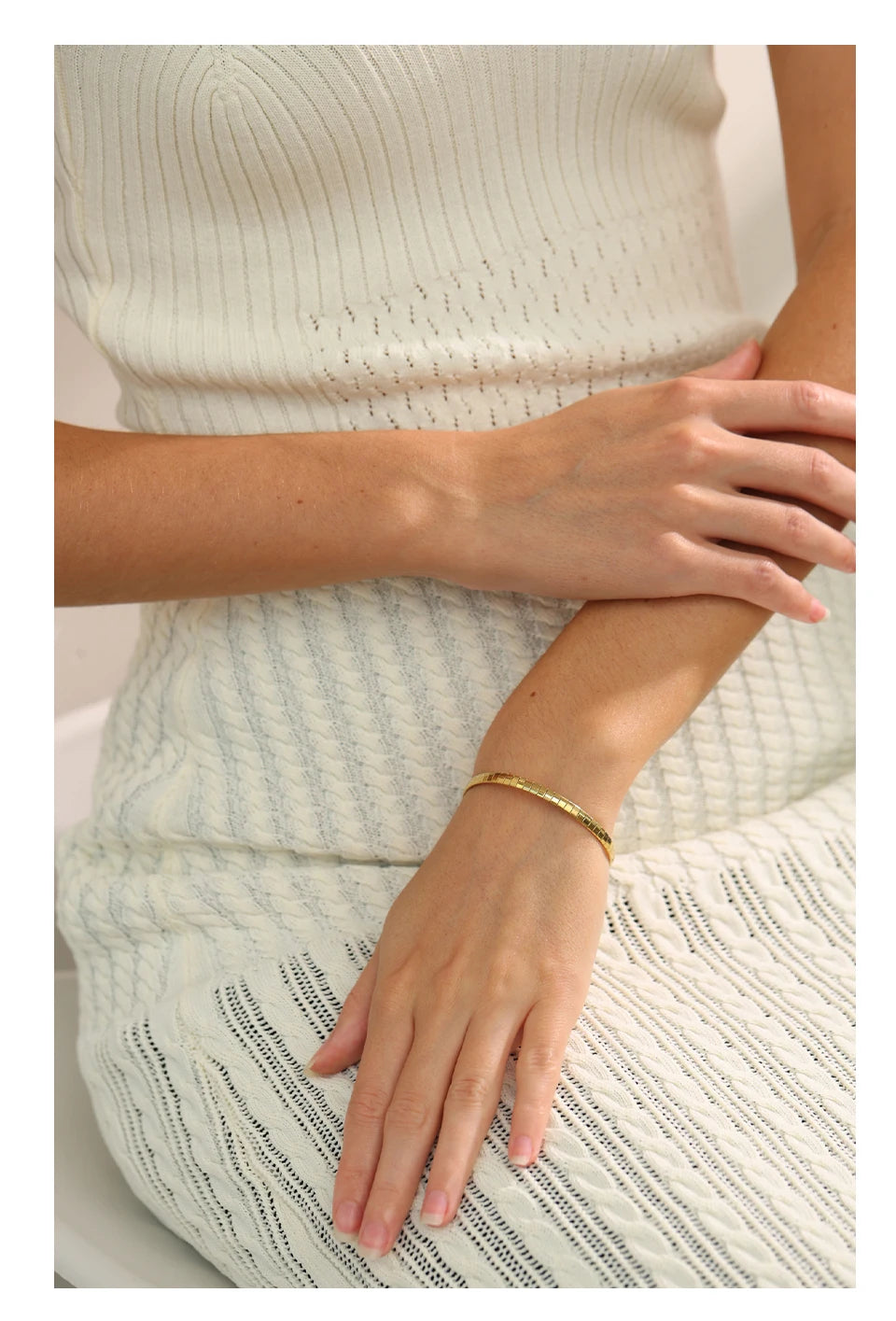 Geometric Gold Bracelet