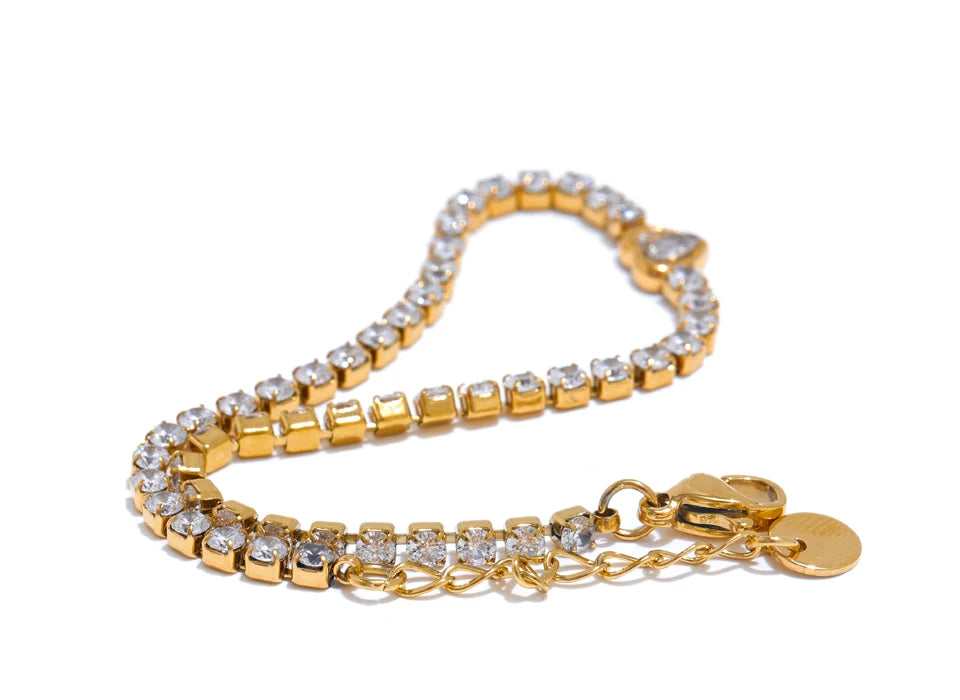 Crystal Heart Bracelet