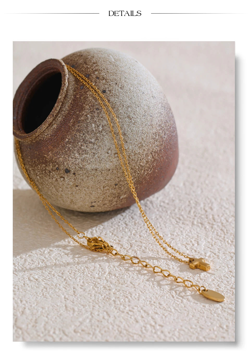 Minimal Cross Necklace