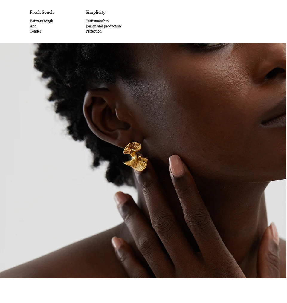 Abstract Fan Earrings