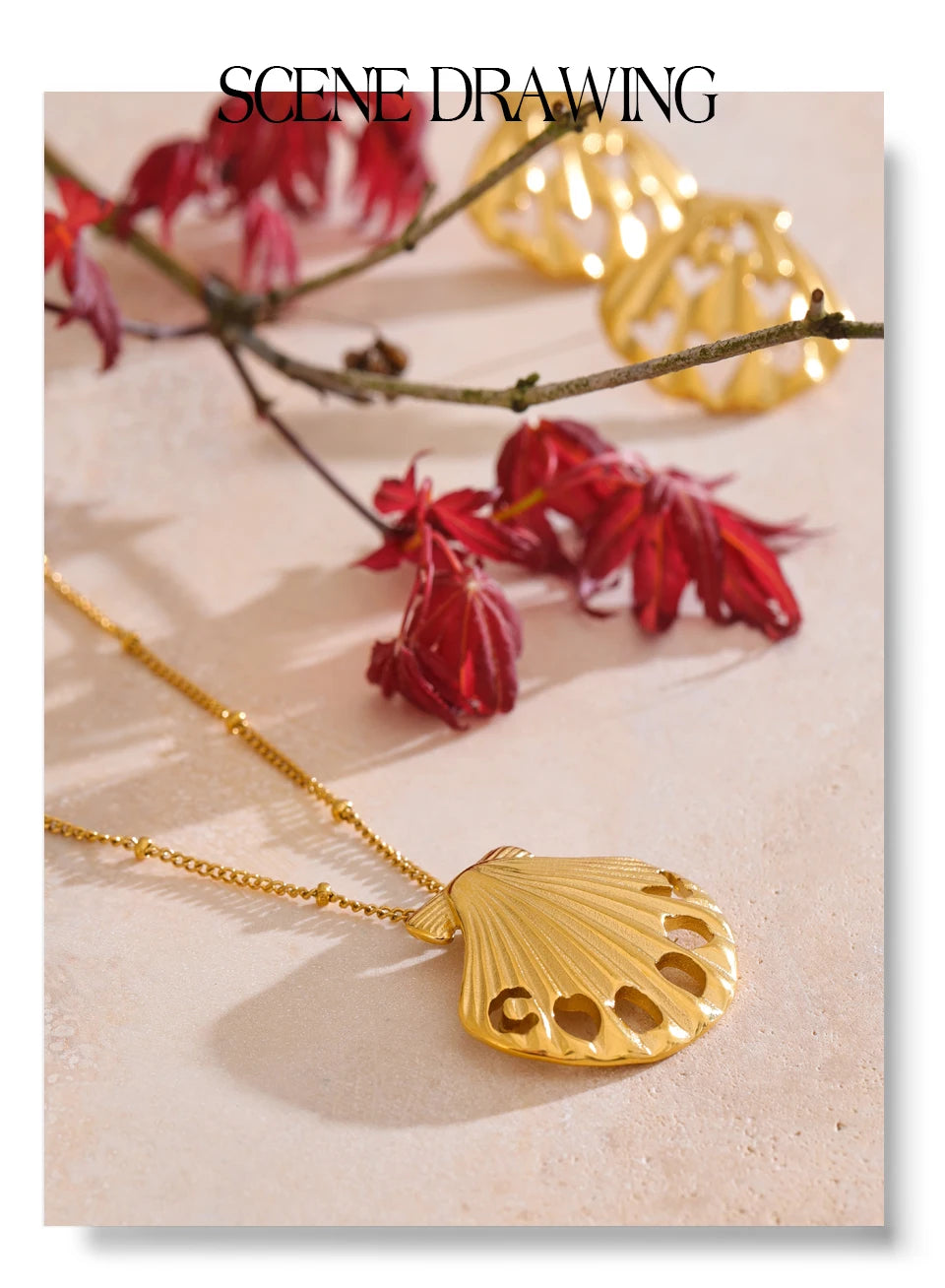 Golden Seashell Duo Set