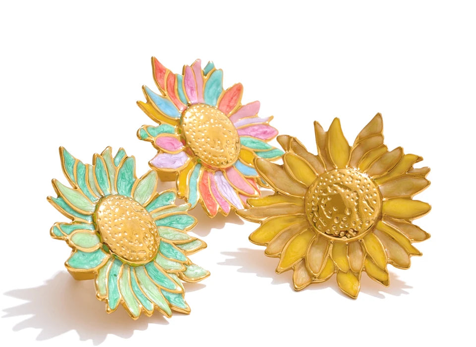 Colorful Flower Pins