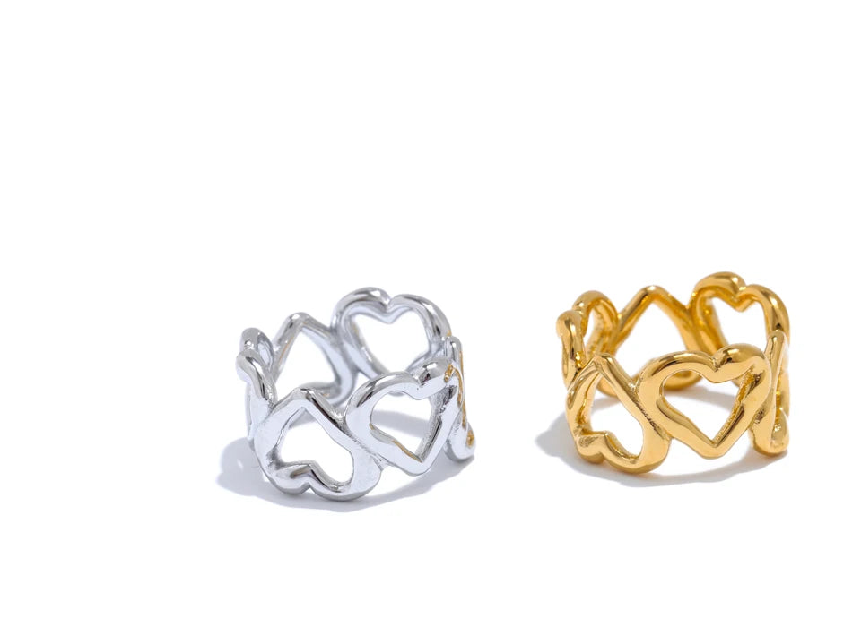 Sculpted Ribbon Statement Ring